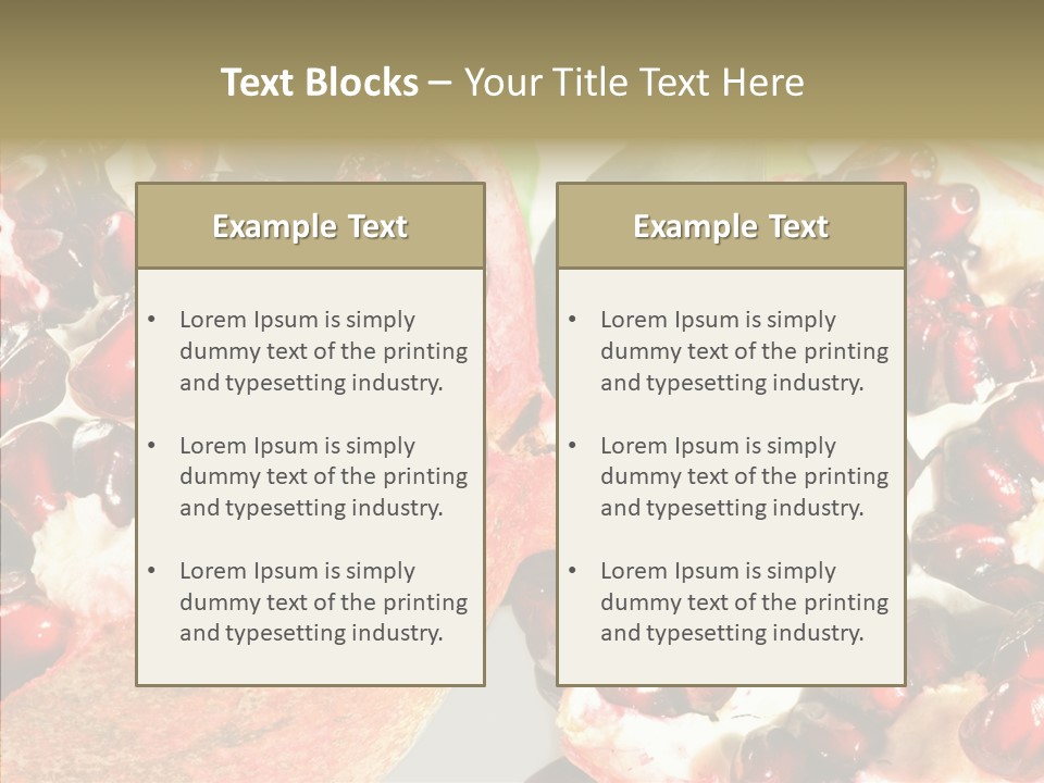 Eat Sweet Juice PowerPoint Template