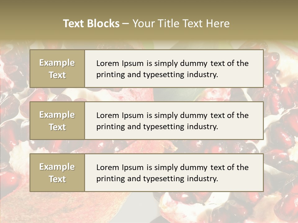 Eat Sweet Juice PowerPoint Template