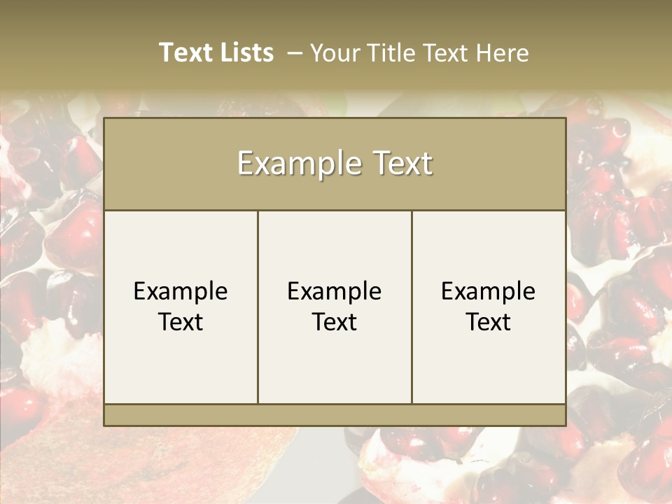 Eat Sweet Juice PowerPoint Template