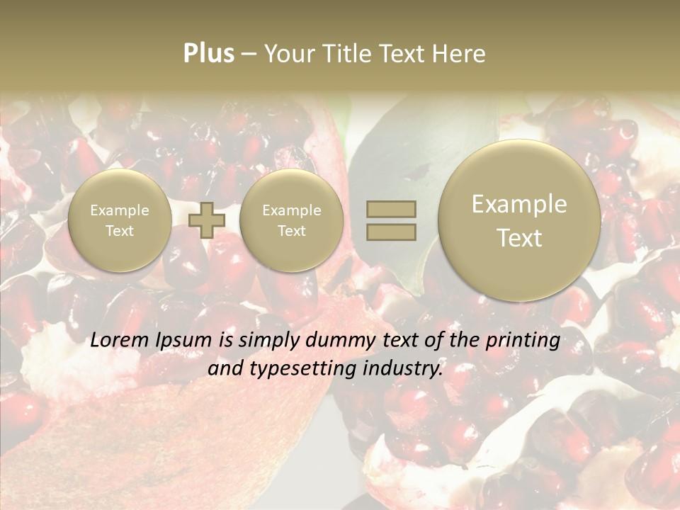 Eat Sweet Juice PowerPoint Template