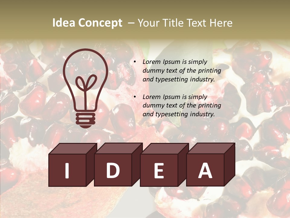 Eat Sweet Juice PowerPoint Template