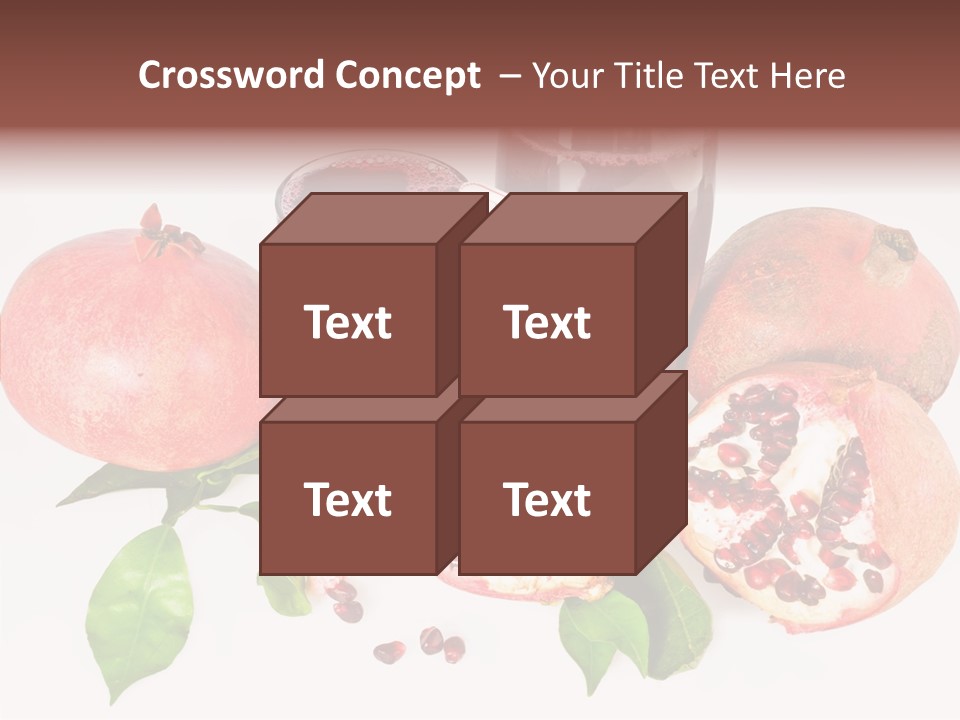 Meal Pomegranate Delicacy PowerPoint Template