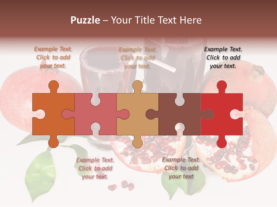 Meal Pomegranate Delicacy PowerPoint Template