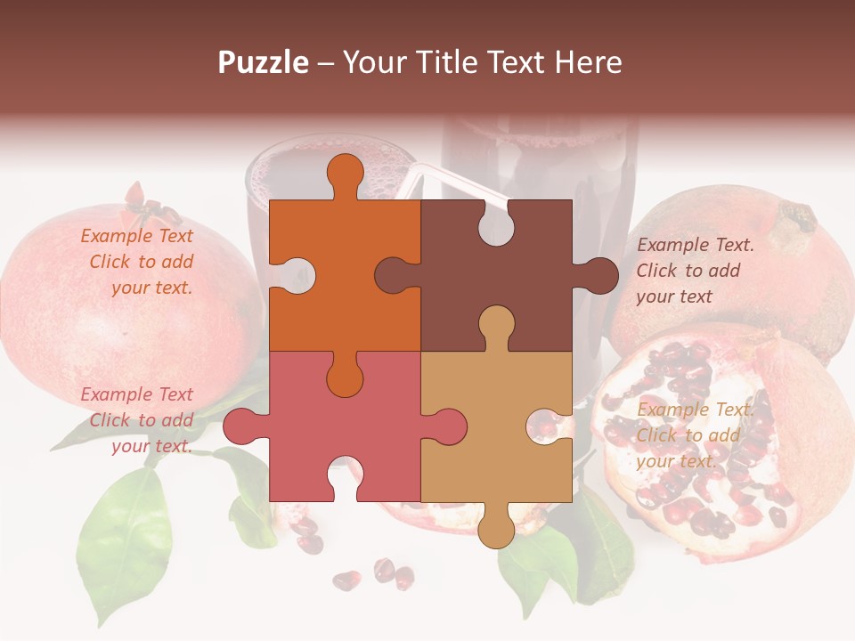 Meal Pomegranate Delicacy PowerPoint Template