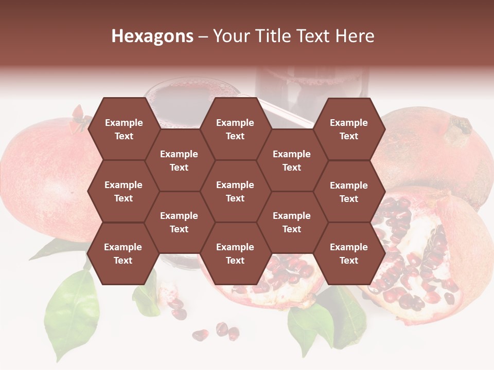 Meal Pomegranate Delicacy PowerPoint Template