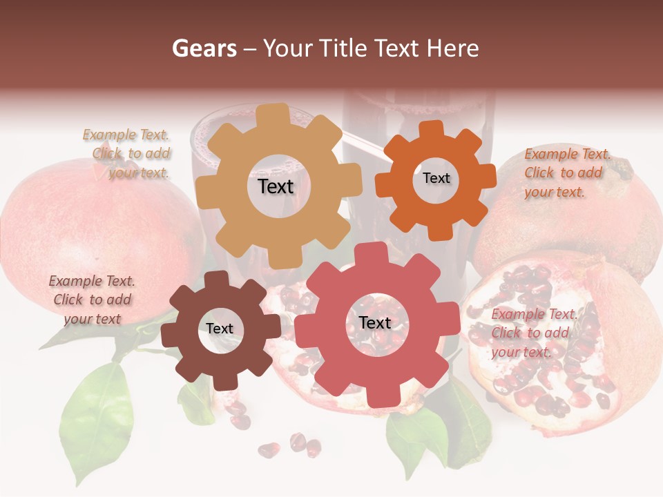 Meal Pomegranate Delicacy PowerPoint Template