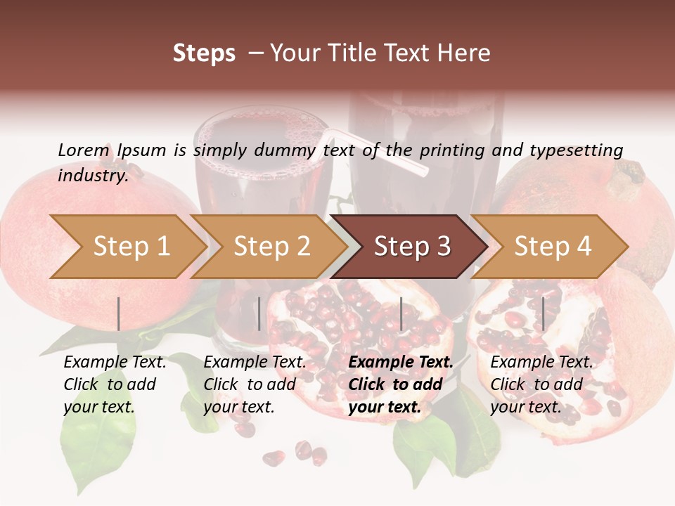 Meal Pomegranate Delicacy PowerPoint Template