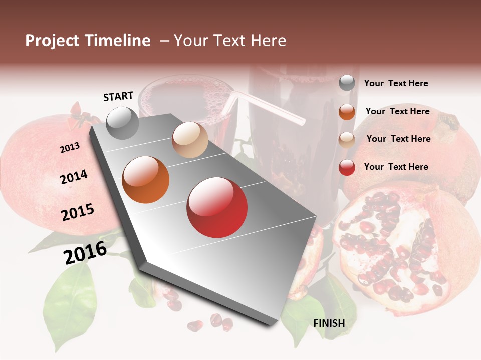 Meal Pomegranate Delicacy PowerPoint Template