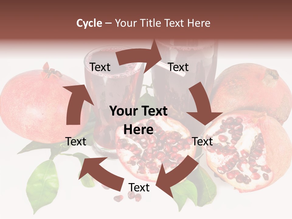 Meal Pomegranate Delicacy PowerPoint Template