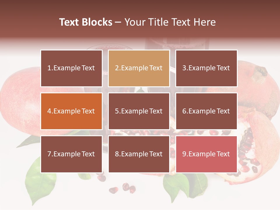 Meal Pomegranate Delicacy PowerPoint Template