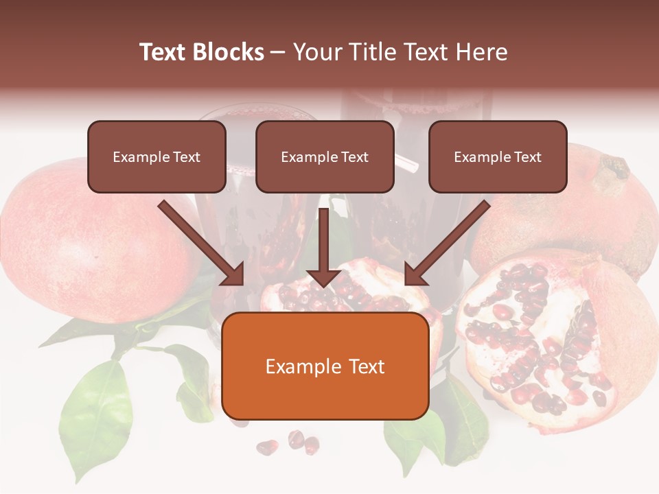Meal Pomegranate Delicacy PowerPoint Template