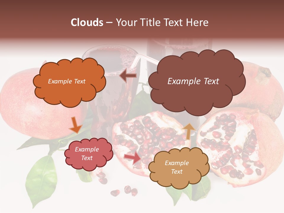 Meal Pomegranate Delicacy PowerPoint Template