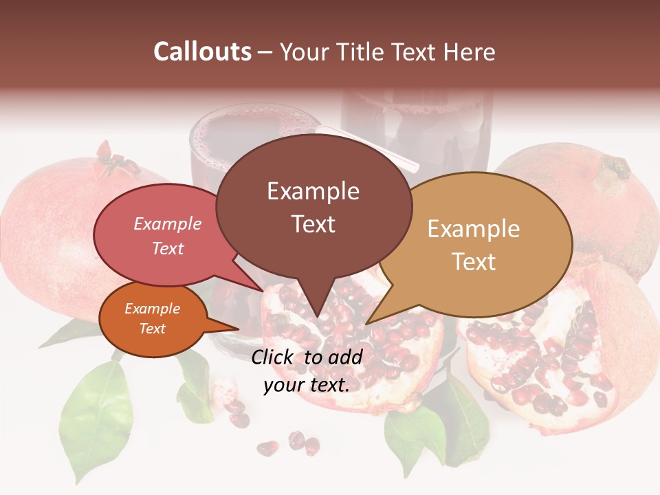 Meal Pomegranate Delicacy PowerPoint Template