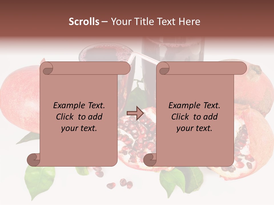 Meal Pomegranate Delicacy PowerPoint Template
