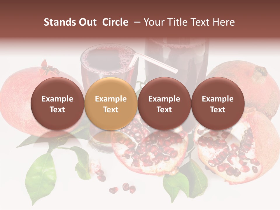 Meal Pomegranate Delicacy PowerPoint Template