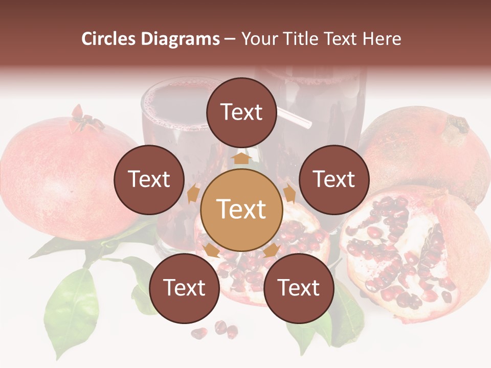 Meal Pomegranate Delicacy PowerPoint Template