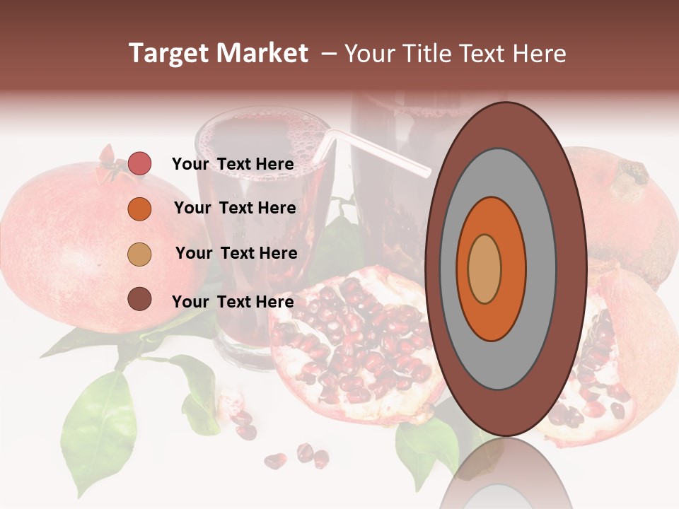 Meal Pomegranate Delicacy PowerPoint Template