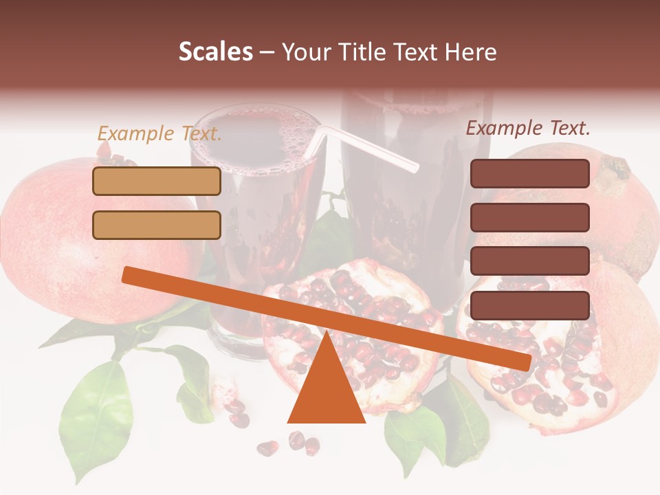 Meal Pomegranate Delicacy PowerPoint Template