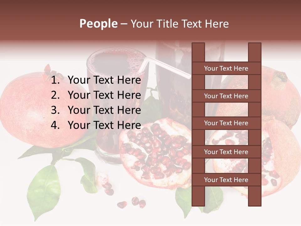Meal Pomegranate Delicacy PowerPoint Template