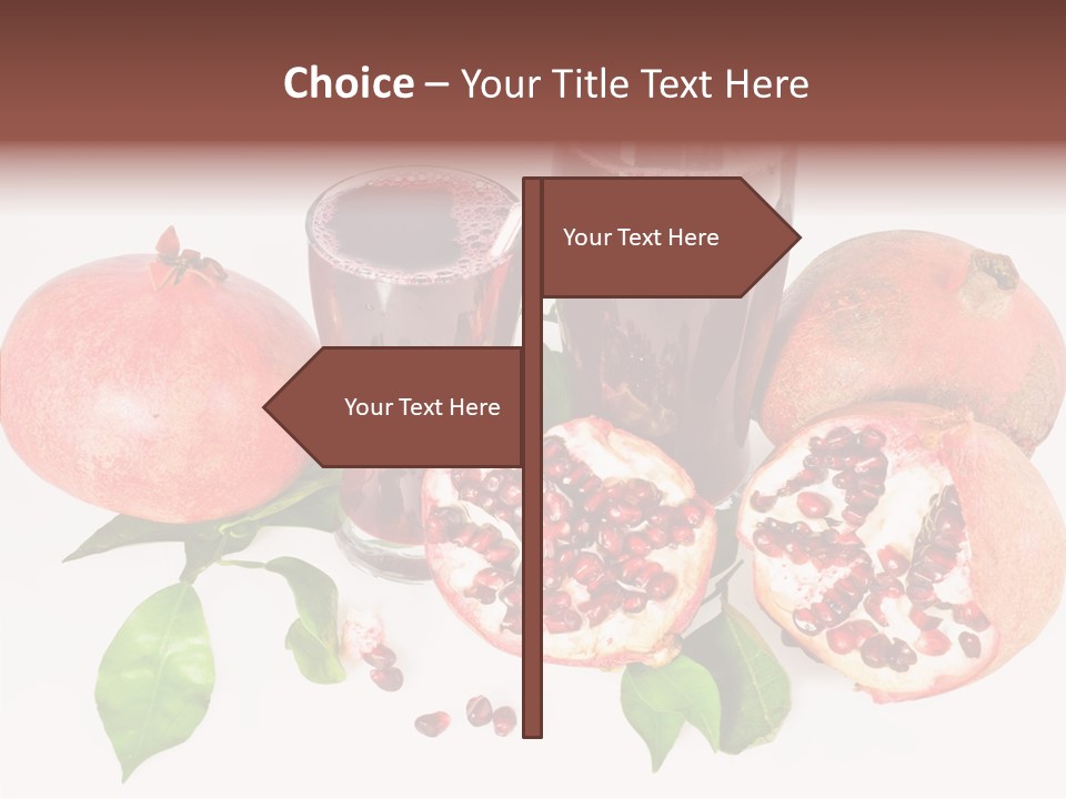 Meal Pomegranate Delicacy PowerPoint Template