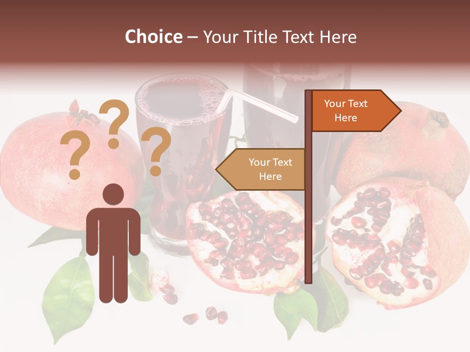 Meal Pomegranate Delicacy PowerPoint Template