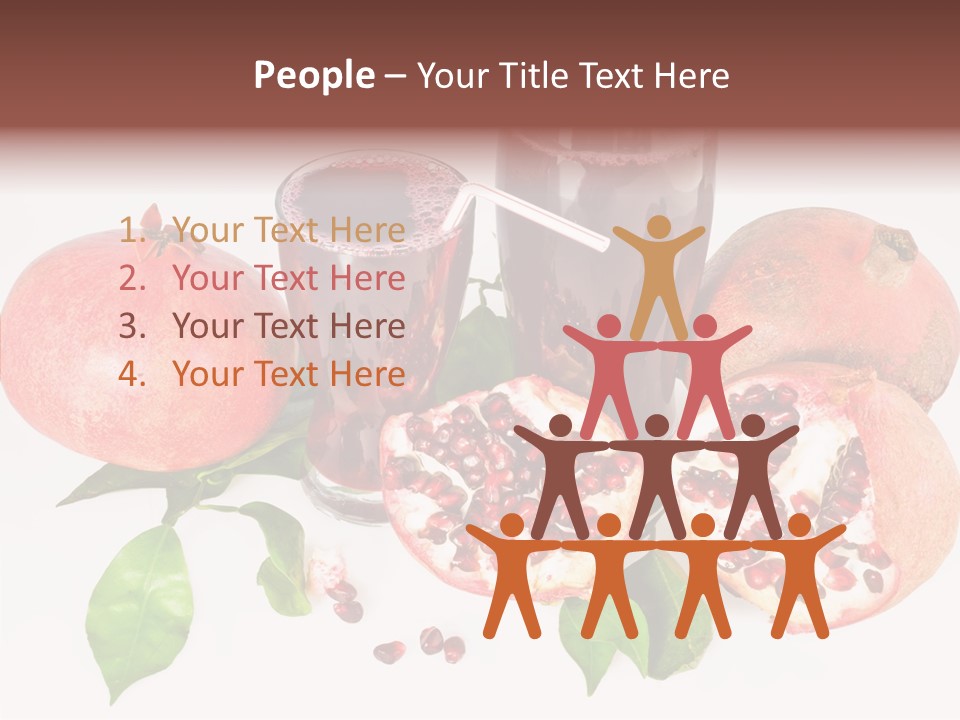 Meal Pomegranate Delicacy PowerPoint Template