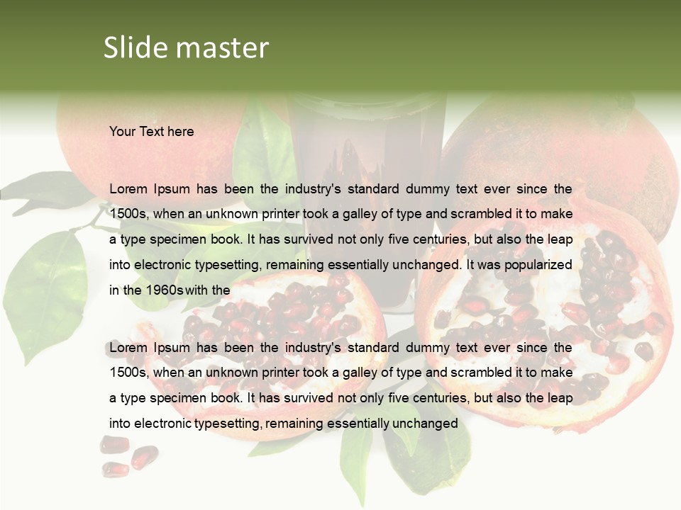 Juice Meal Agriculture PowerPoint Template