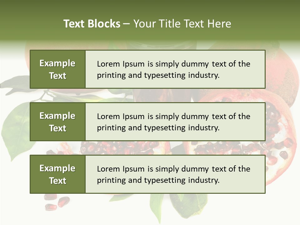 Juice Meal Agriculture PowerPoint Template
