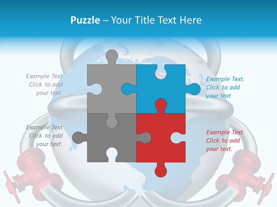 Valve Illustration Industrial PowerPoint Template