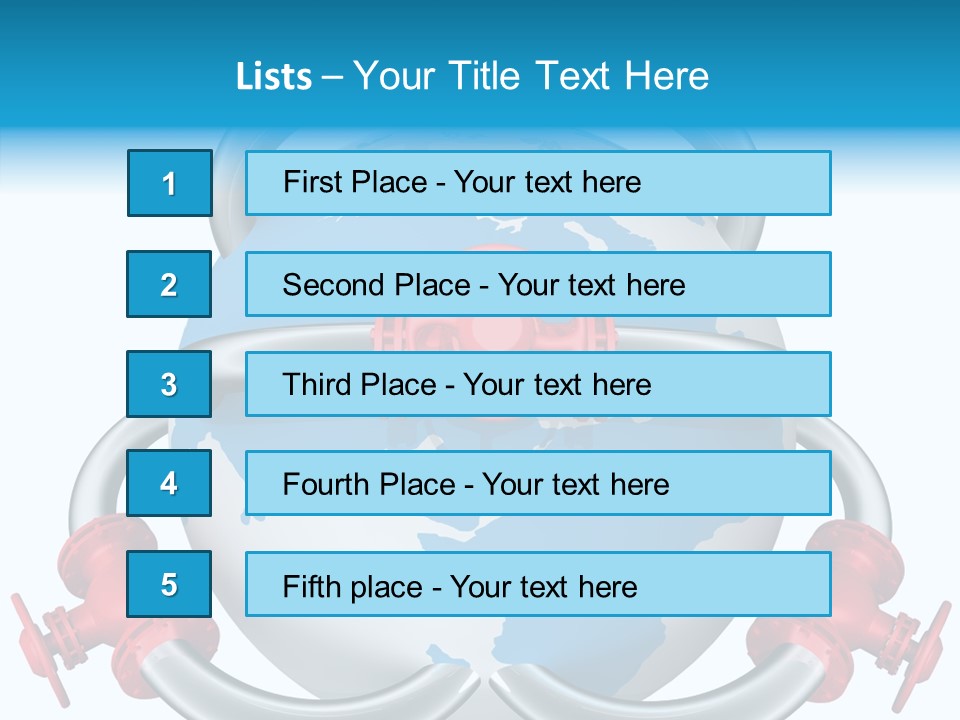 Valve Illustration Industrial PowerPoint Template