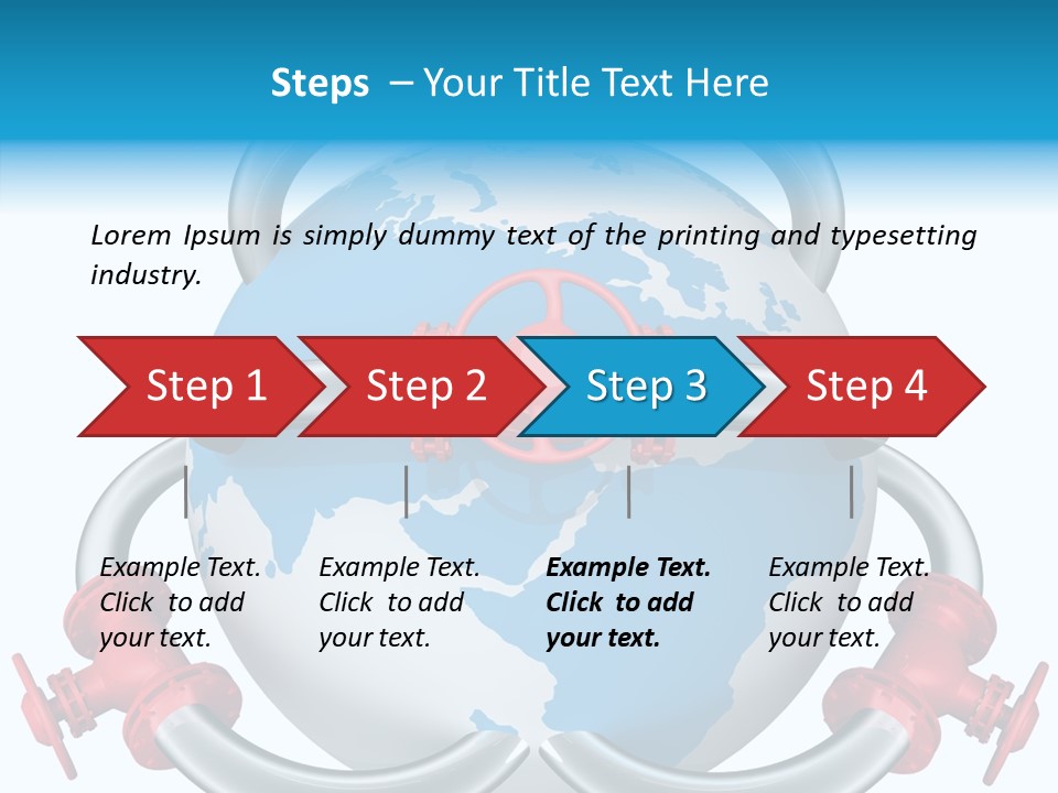 Valve Illustration Industrial PowerPoint Template