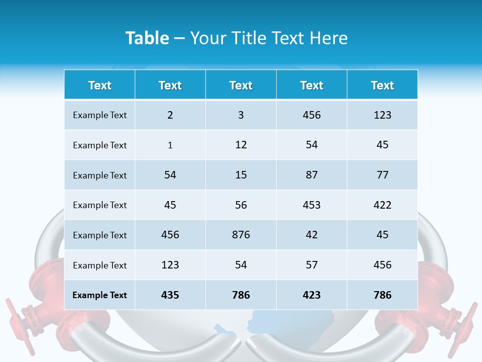 Valve Illustration Industrial PowerPoint Template