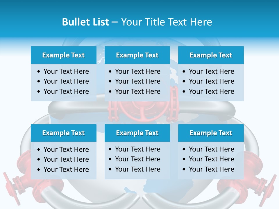 Valve Illustration Industrial PowerPoint Template