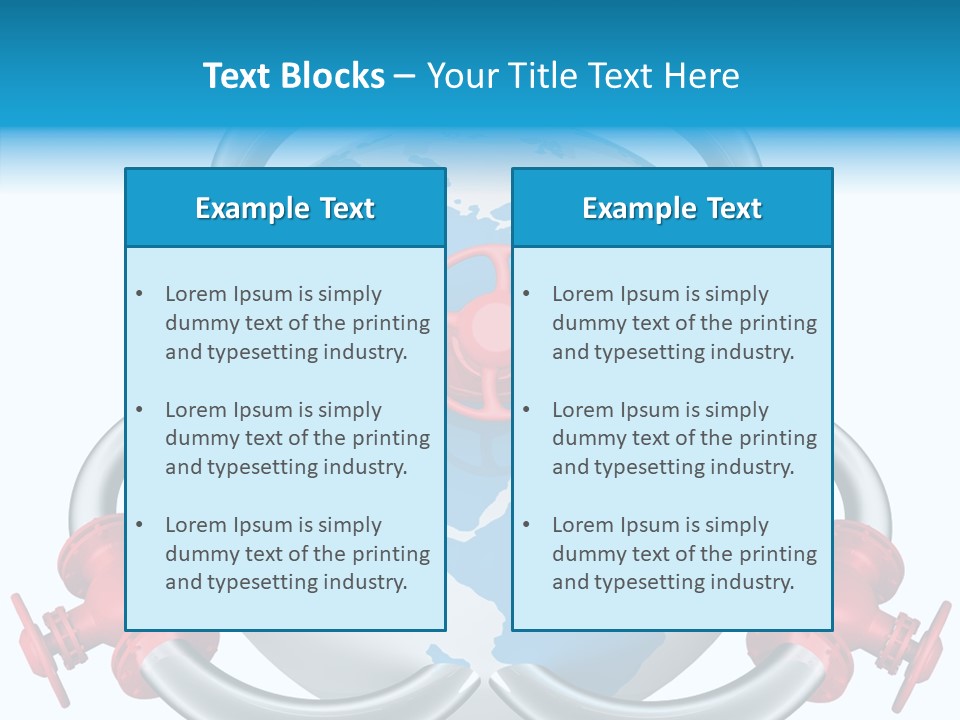Valve Illustration Industrial PowerPoint Template