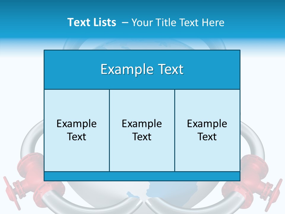 Valve Illustration Industrial PowerPoint Template