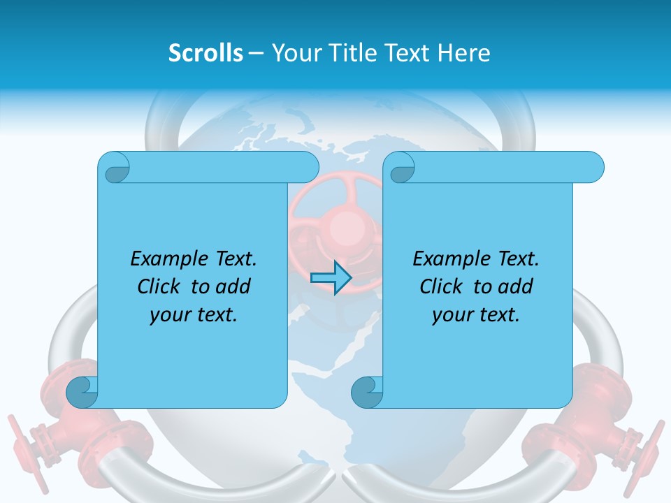 Valve Illustration Industrial PowerPoint Template