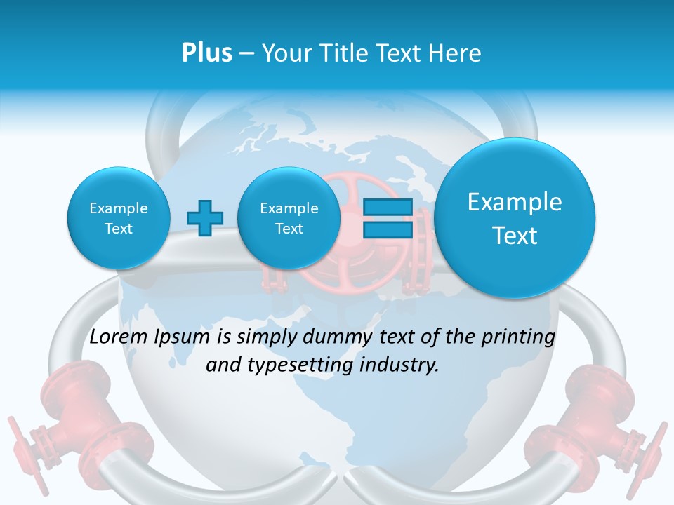 Valve Illustration Industrial PowerPoint Template
