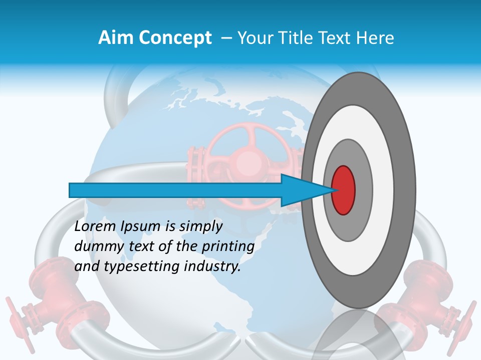 Valve Illustration Industrial PowerPoint Template