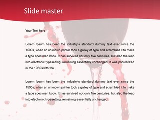 Alcohol Juice Swirl PowerPoint Template