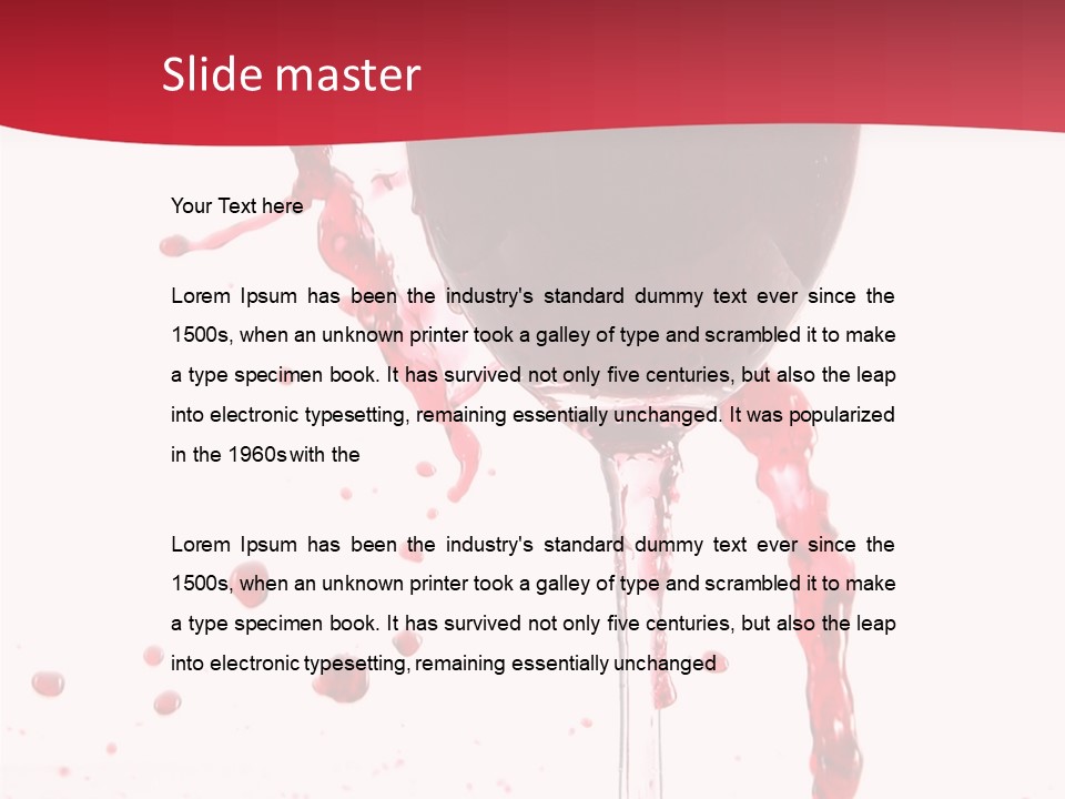 Alcohol Juice Swirl PowerPoint Template