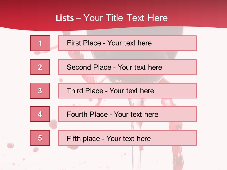 Alcohol Juice Swirl PowerPoint Template