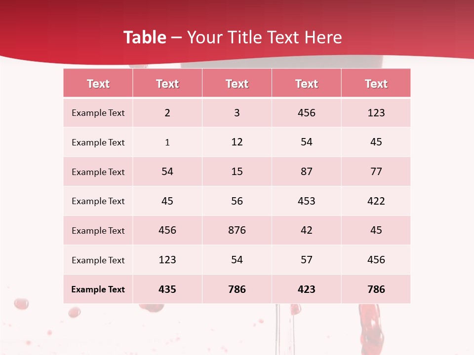 Alcohol Juice Swirl PowerPoint Template