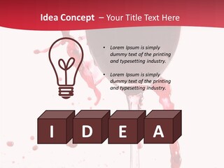 Alcohol Juice Swirl PowerPoint Template