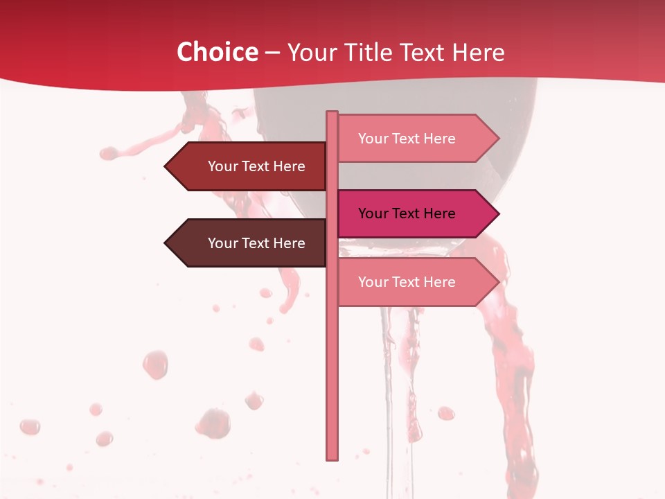 Alcohol Juice Swirl PowerPoint Template