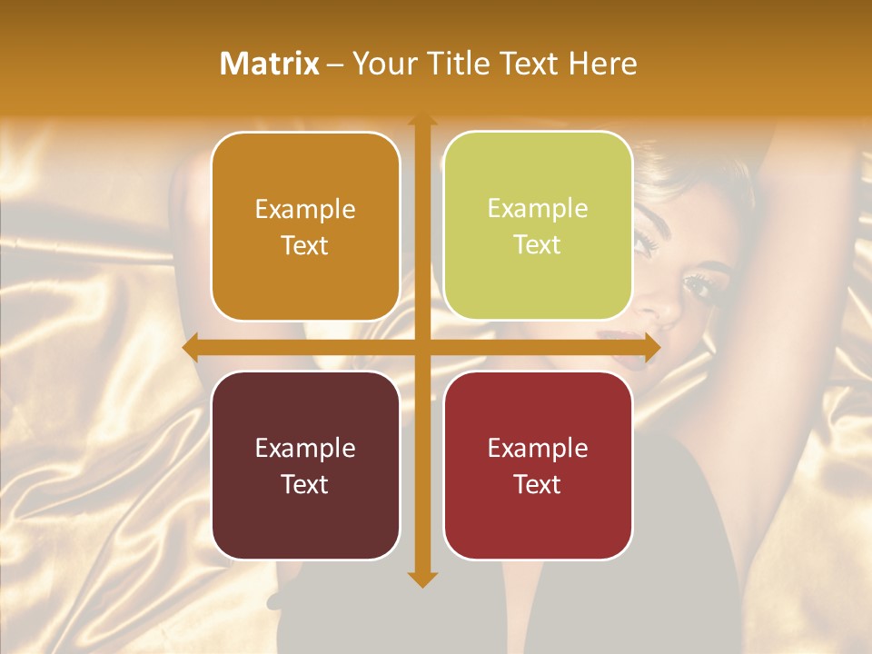 Blond Lady Make Up PowerPoint Template