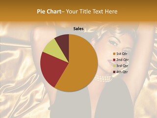 Blond Lady Make Up PowerPoint Template