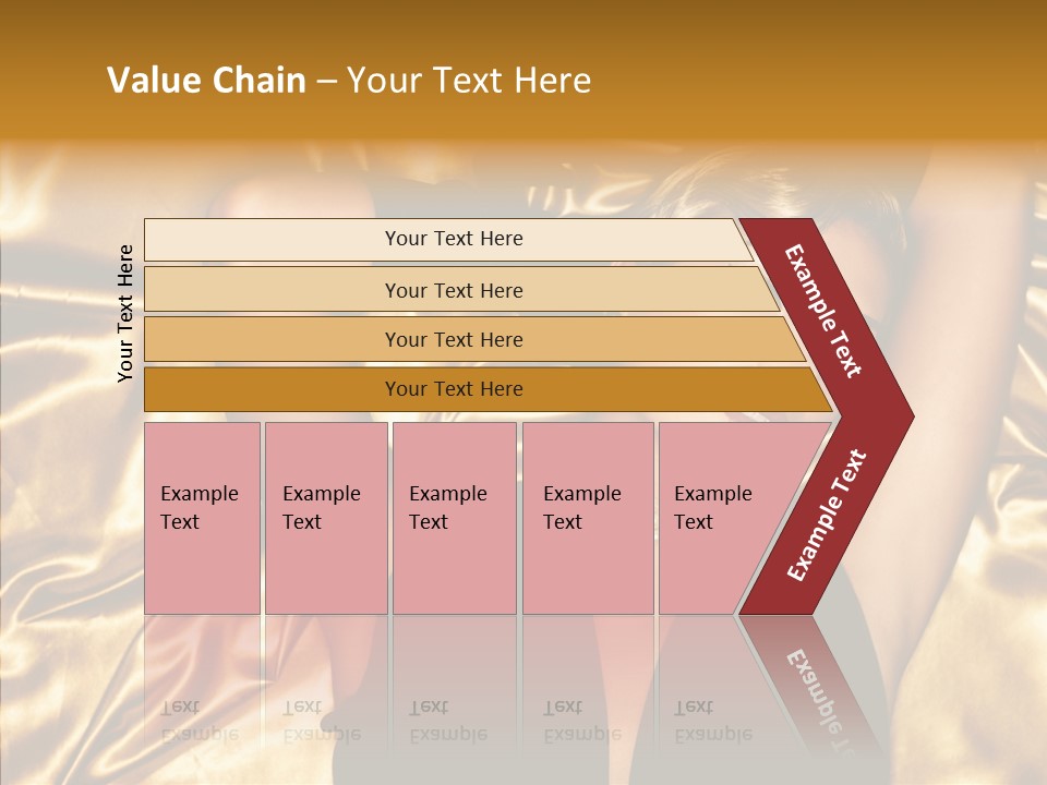 Blond Lady Make Up PowerPoint Template