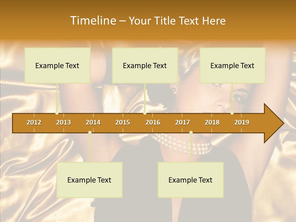 Blond Lady Make Up PowerPoint Template