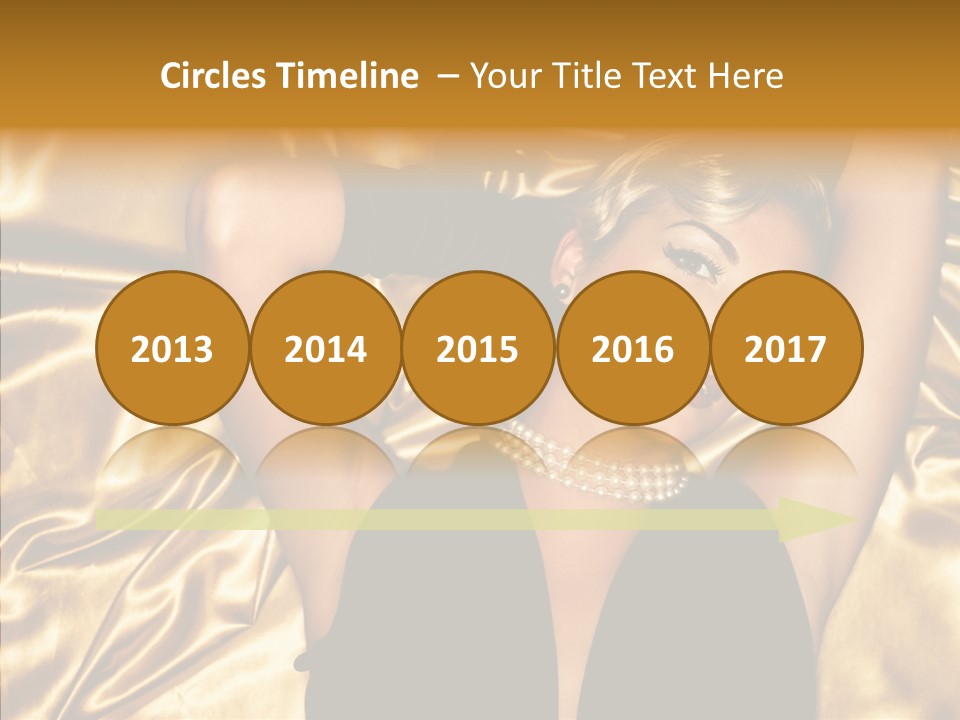 Blond Lady Make Up PowerPoint Template