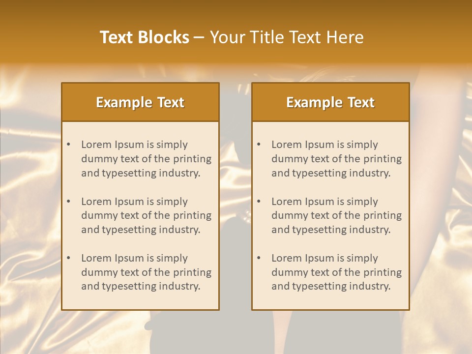 Blond Lady Make Up PowerPoint Template